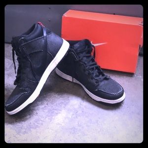 Men’s Special Edition Black Denim Hightop Sneakers